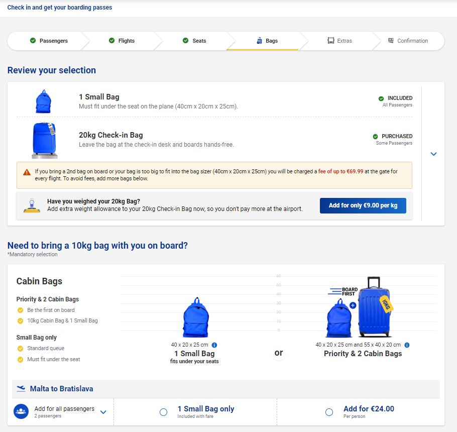 ryanair check in prehliadac batozina