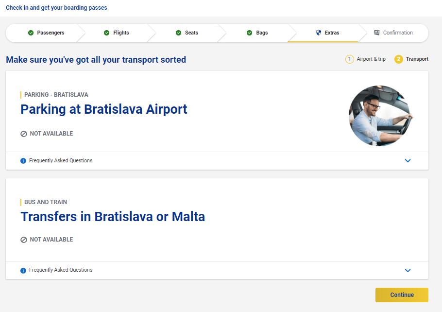 ryanair prehliadac doplnkove sluzby vyber
